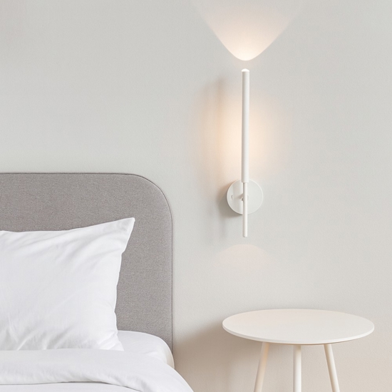 Applique led bianco per camera da letto moderna